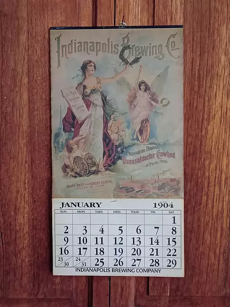 Almanaque Original 1904 Calendario Indianápolis