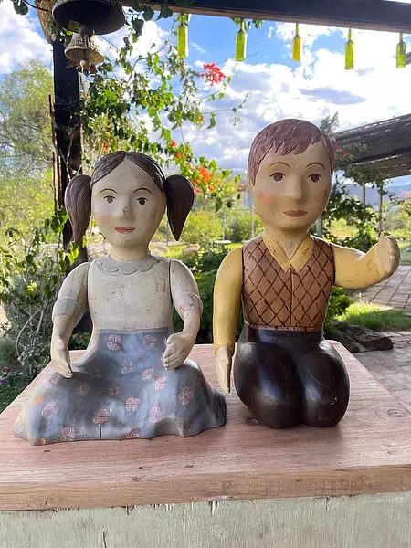 Figuras Españolas Talladas En Madera 1940