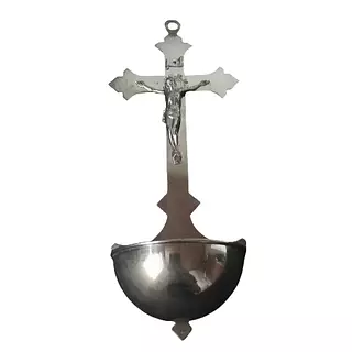 Benditero Con Crucifijo Metálico