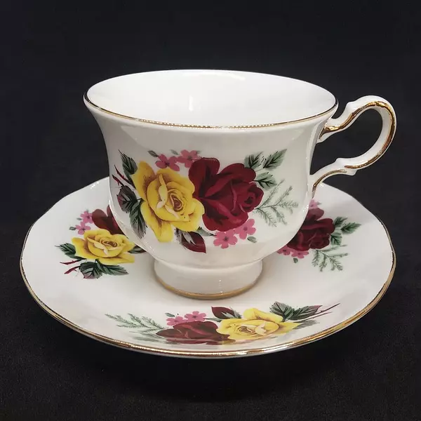 Taza Y Plato De Te Queen Anne England