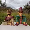 Músicos Indios Tallados