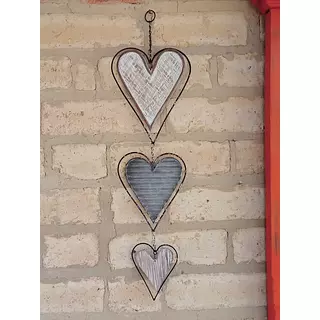 Corazones Retro X 3