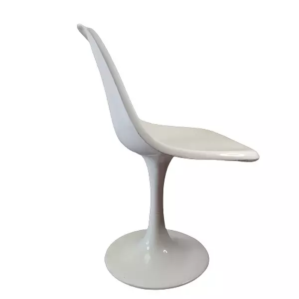 Silla Tulip Blanca De Fibra De Vidrio