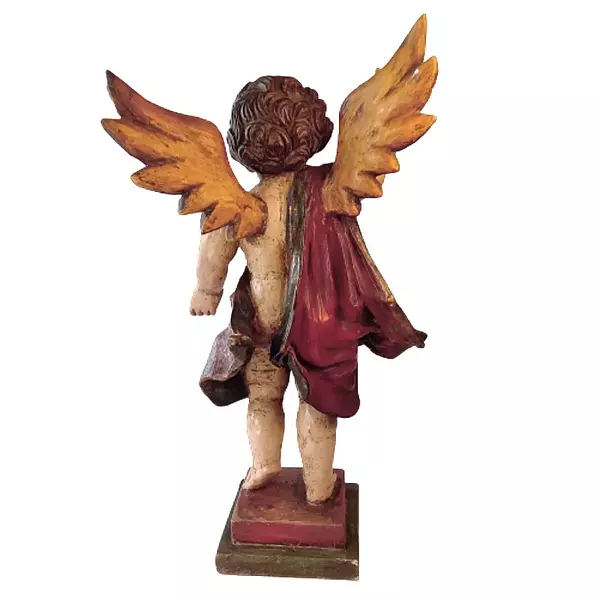 Figura Tallada De Ángel