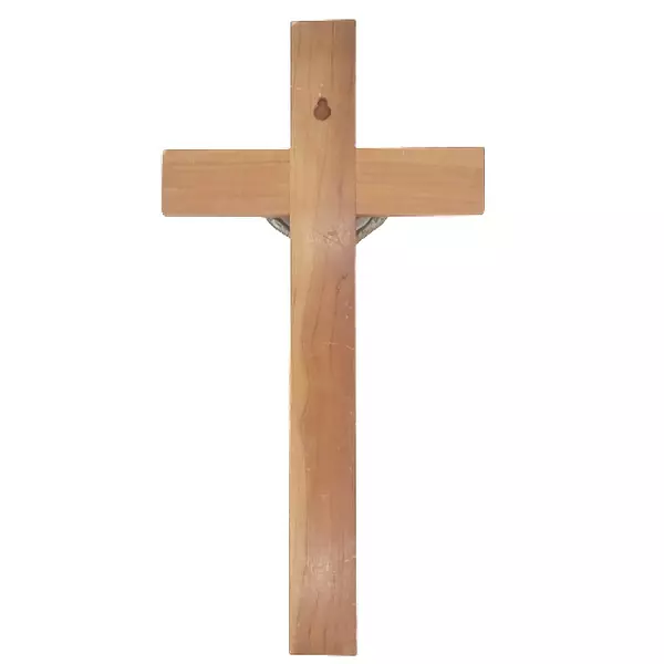 Crucifijo De Madera Y Metal